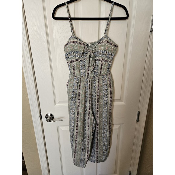 AUW Woman's Sleeveless Jumper Romper Adj. Straps, Pockets, Padded Bra, Large - Picture 1 of 9